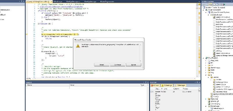 Solved: JQuery Date Time picker not showing | Experts Exchange