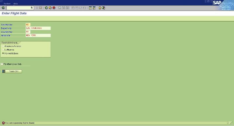 BAPI call dosen't return data
