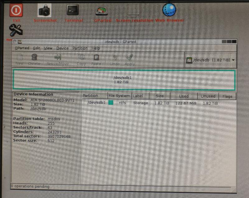 DEVB, normal NTSF file system