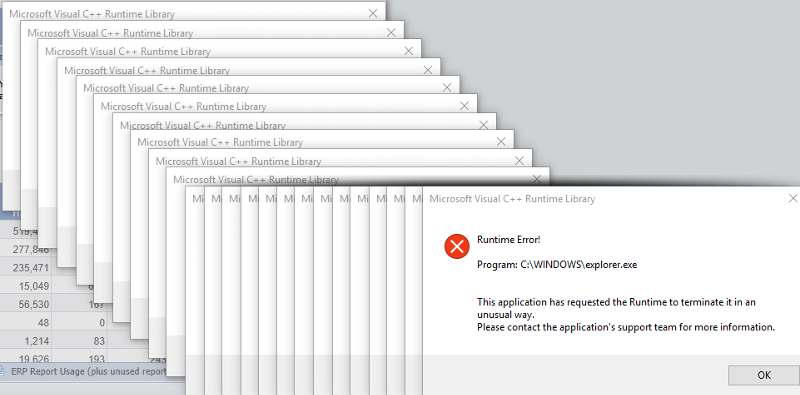 microsoft visual c   runtime error program c windows explorer.exe