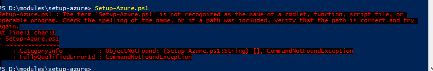 Solved: Unable to Run Powershell Command | Experts Exchange