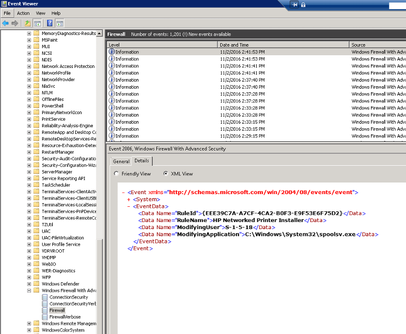 Solved: XML filtering Windows Event Viewer | Experts Exchange