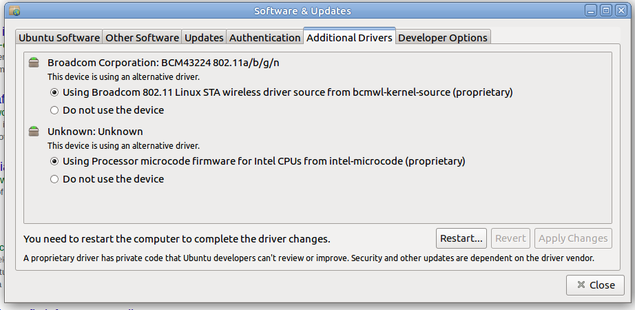 installing broadcom wireless driver linux