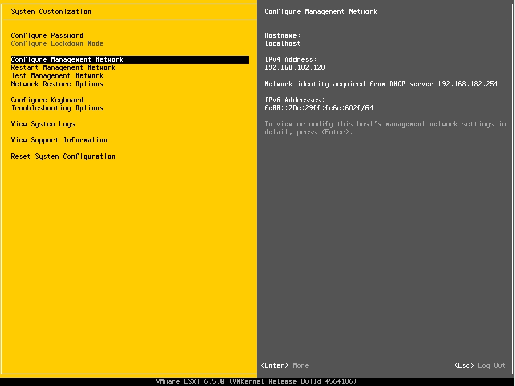 install vm esxi 6.5