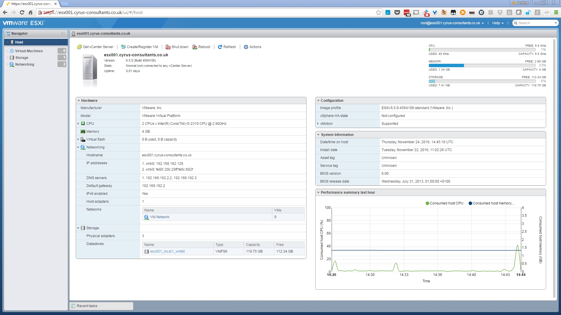 vmware vsphere 6.5 standard install