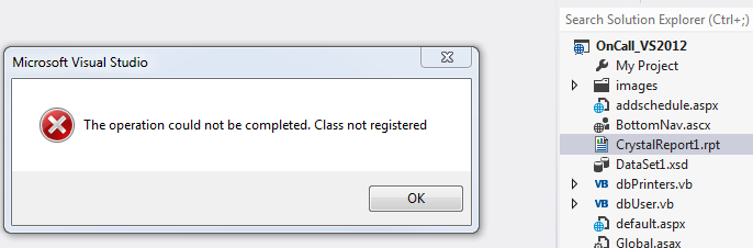 Solved: Visual Studio .Net 2012 and Crystal Reports | Experts Exchange