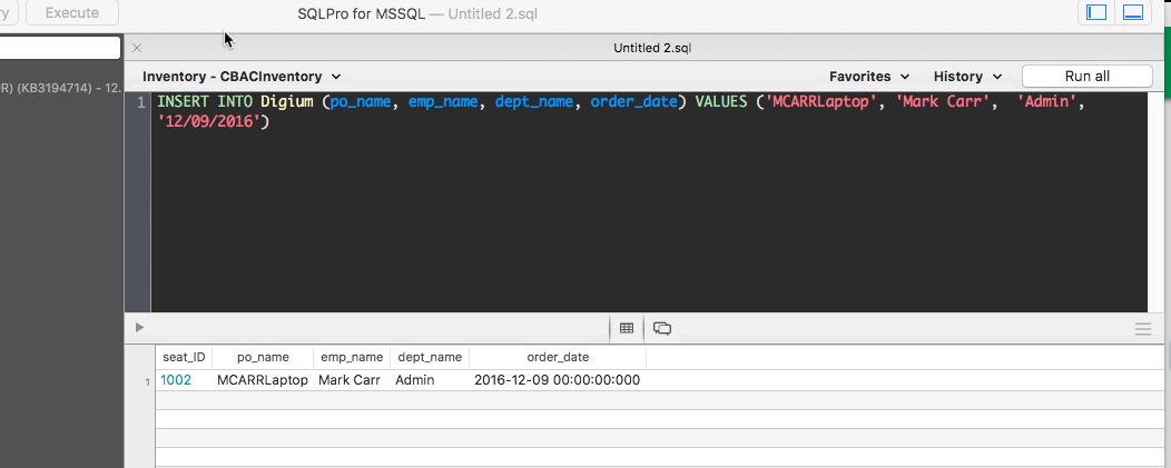 Solved: Need help with python script - Insert data from user input into ...