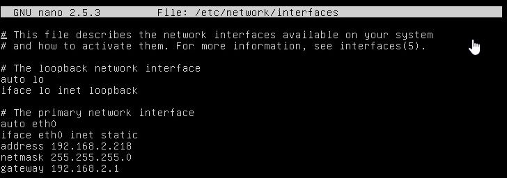 Linux etc network interfaces. Linux etc network interfaces
