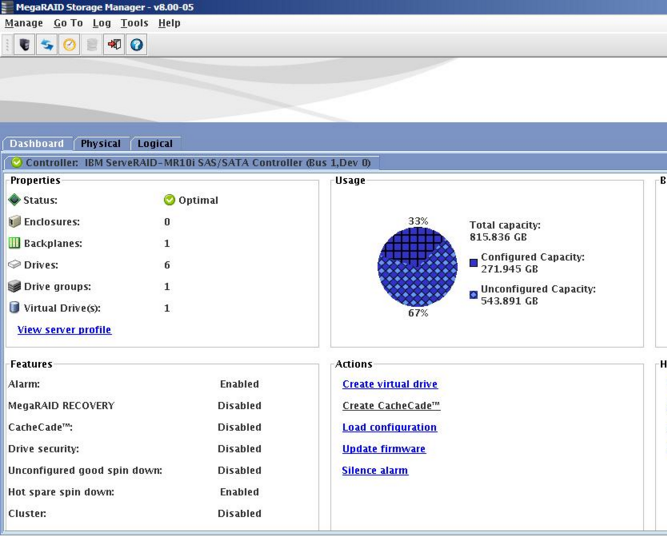 Megaraid storage manager добавить диск в рейд