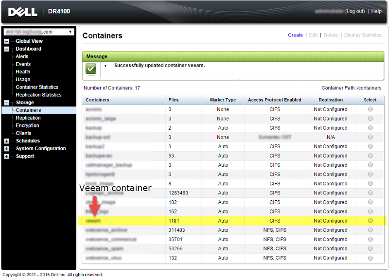 Solved: Dell DR4100 storage Alert. How do I resolve an error? | Experts