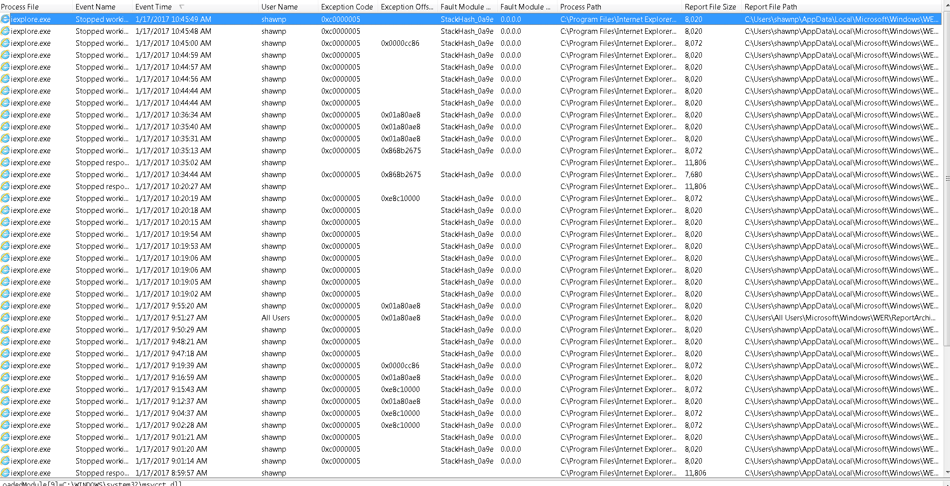 Solved: IE11 Crashing - Appears Company Wide | Experts Exchange