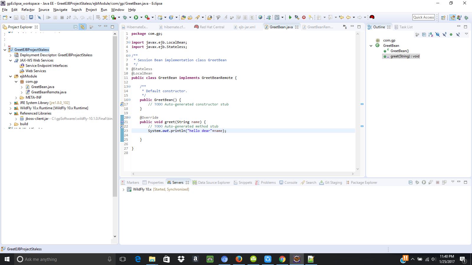 Solved: jboss wildfly 10.1 | Experts Exchange