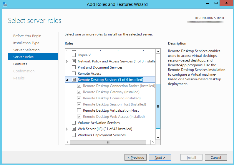 Remote Desktop Session Host Missing On Server 2012 R2 Solutions 6856