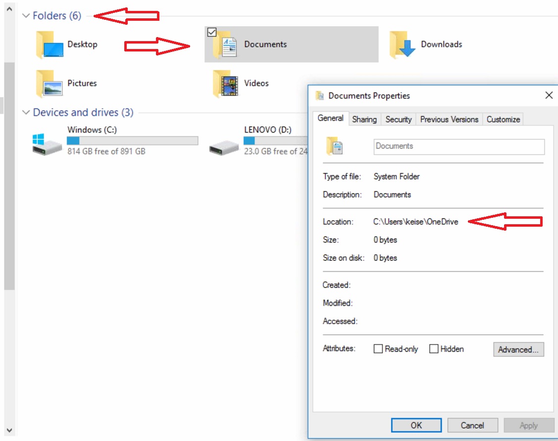 Solved Folder location Windows 10 Experts Exchange