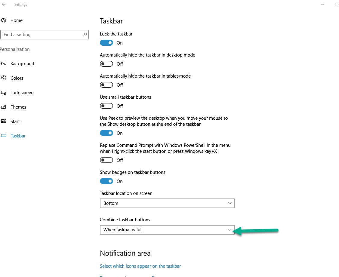 Solved Windows 10 Taskbar How To Display Labels With Icons Experts