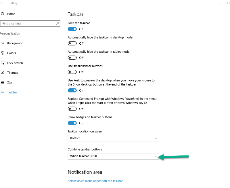 Solved: Windows 10 taskbar - how to display labels with icons | Experts ...