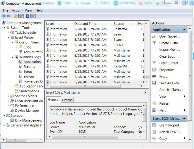Solved: Where in Computer Management is an event like SW installed or ...