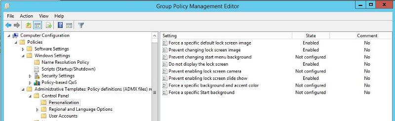 Solved: Setting Lock Screen in Group Policy not working | Experts Exchange