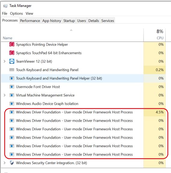 Solved Windows Driver Foundation Causing Super Internet Slow In Windows 10 And Disables Usb Hub 3 0 Functions Experts Exchange