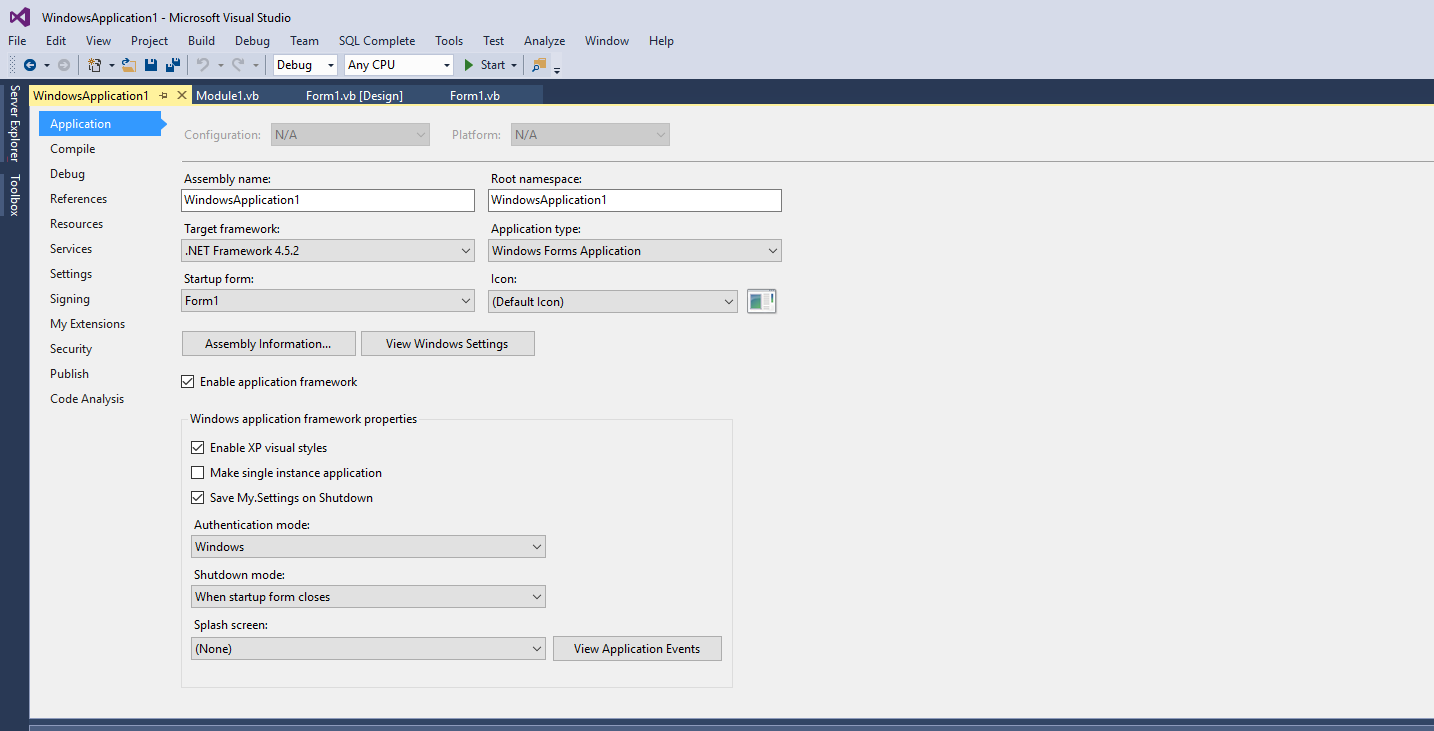 Solved: windows forms application renaming in Visual studio 2015 | Experts  Exchange