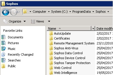Installation of product sophos autoupdate failed