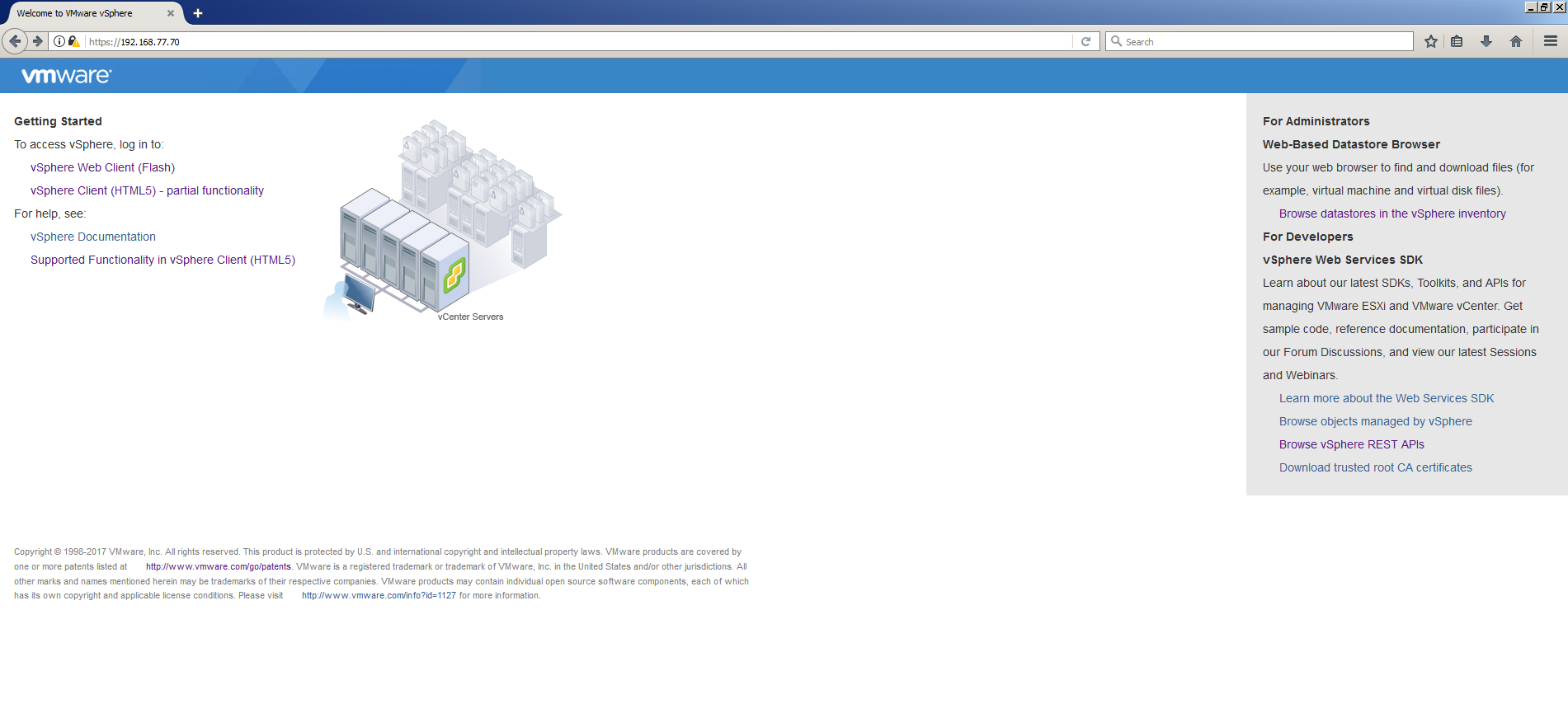 Solved: vsphere web client 6.5 management for 2 different subnets ...