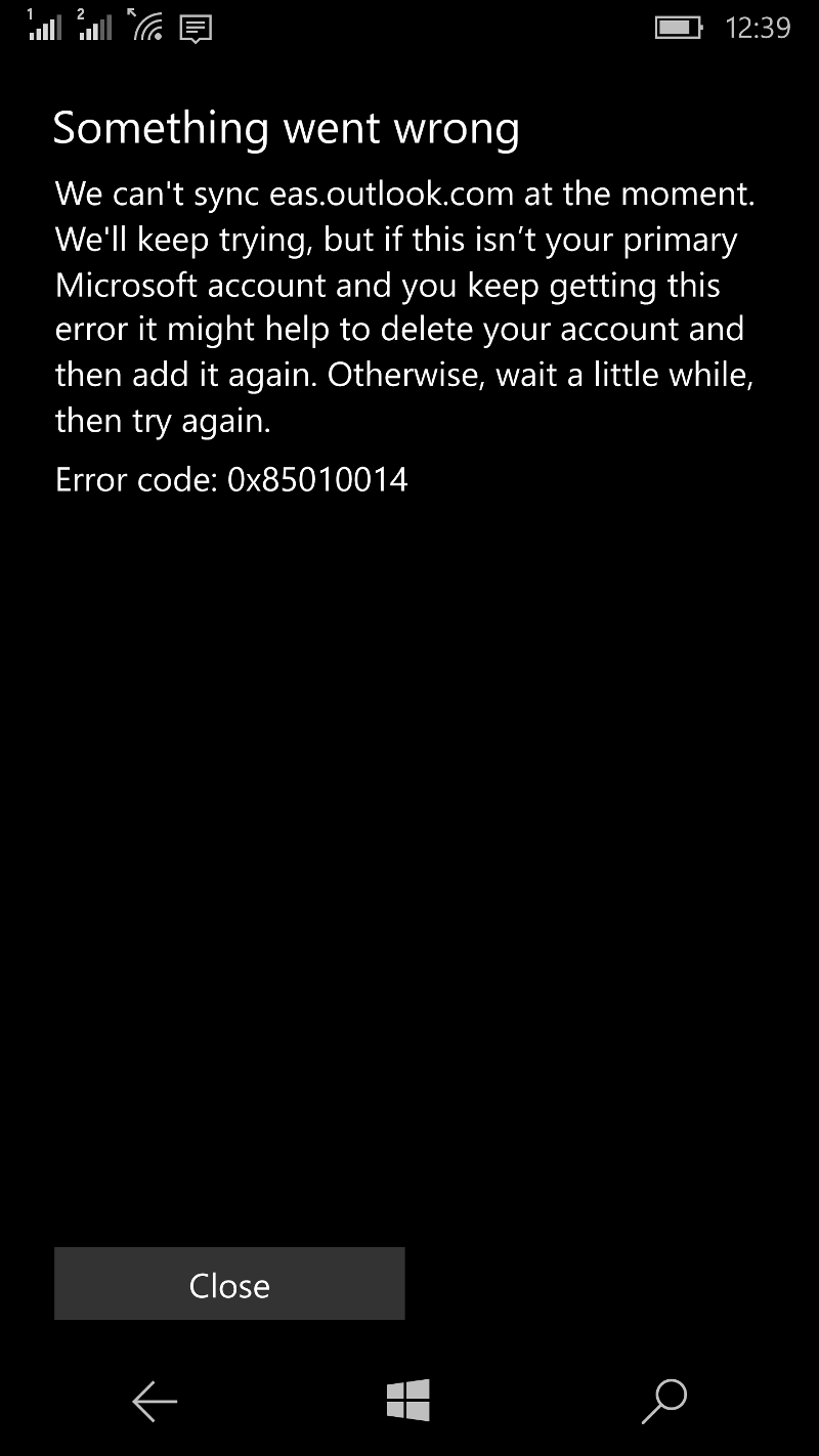 Error Message