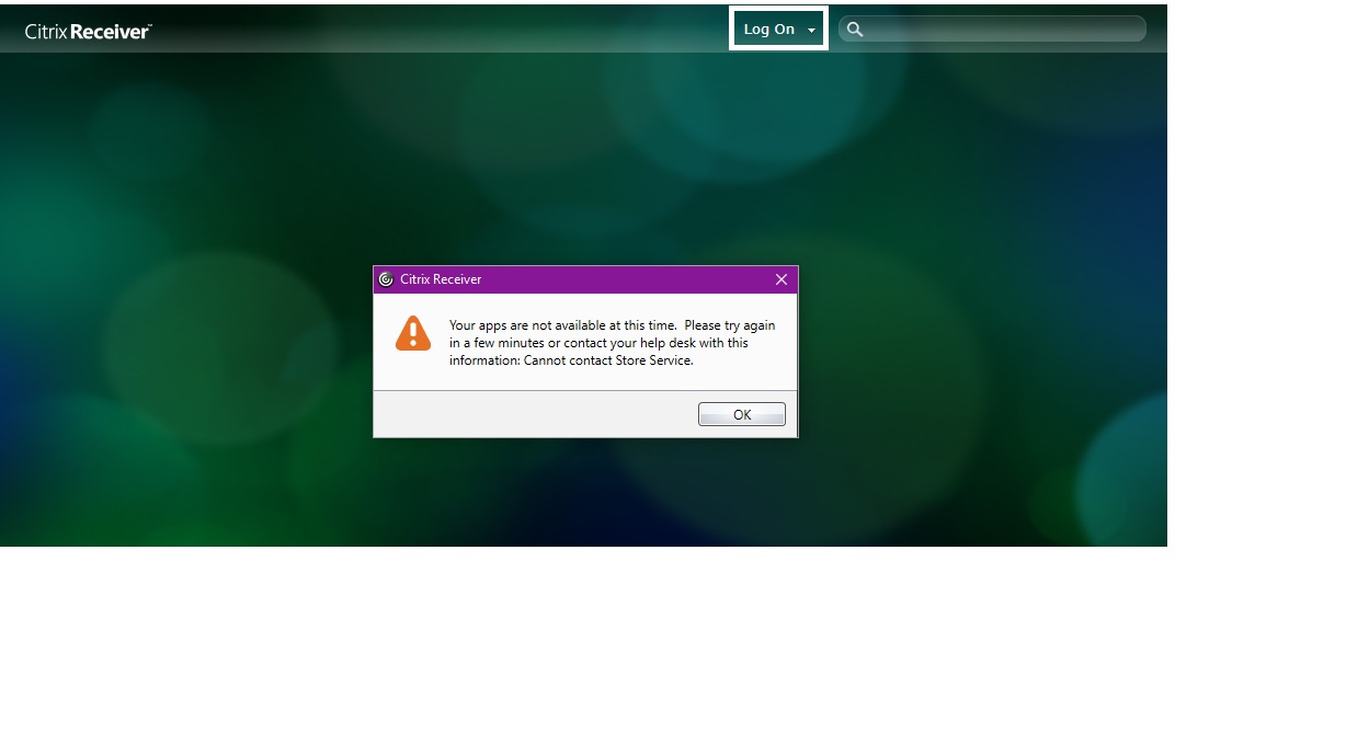 citrix receiver login prompt