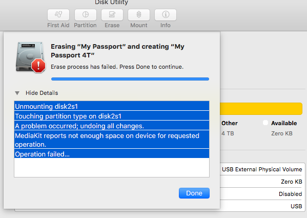 my passport for mac not connecting