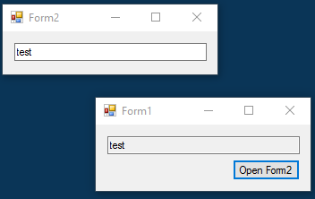 C# How to: Get a Value from Another Form | Experts Exchange