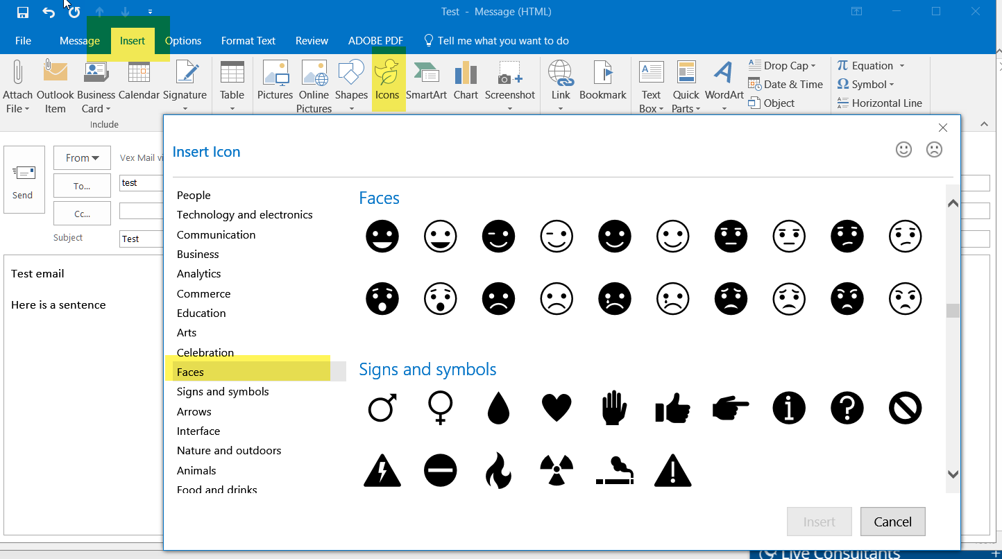 emoticons in Outlook 2016 without Exchange server Solutions | Experts