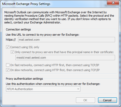 exchange proxy settings mac outlook 2015