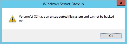 Solved: Server 2012 r2 "An error occurred while configuring the backup ...