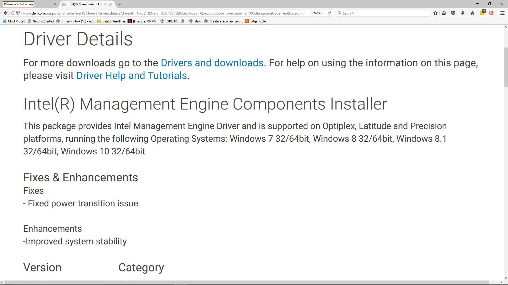 Intel management engine components download for pc