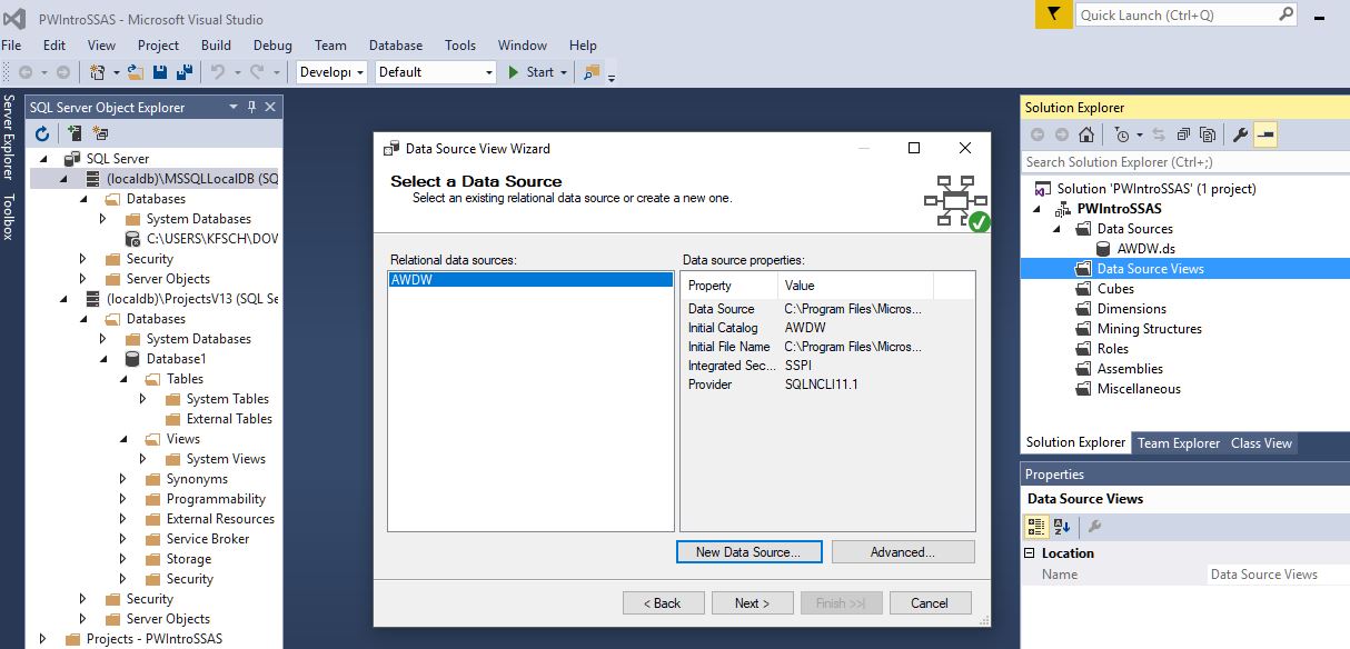 Solved: Setup of SSAS Cube | Experts Exchange