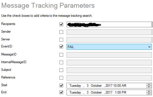 please check the recipient's email address and try to resend the message