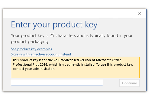 microsoft office professional 2016 product key