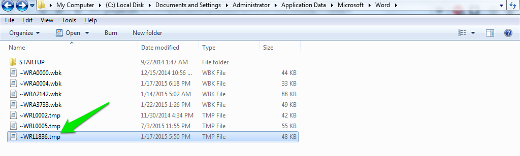 where to find word temp files on a mac