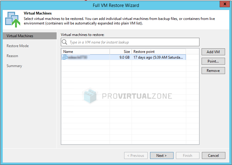 restore point simulator veeam