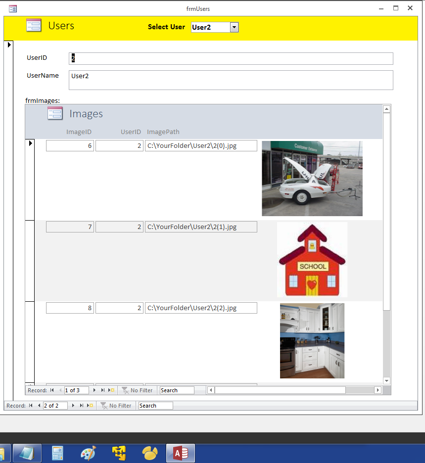 Displaying image galleries in MS Access | Experts Exchange