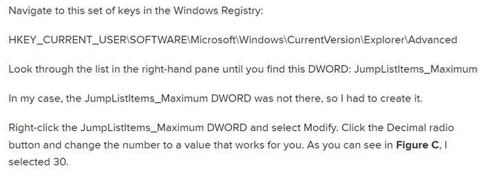 solved-instructions-to-increase-number-of-items-in-taskbar-jump-lists