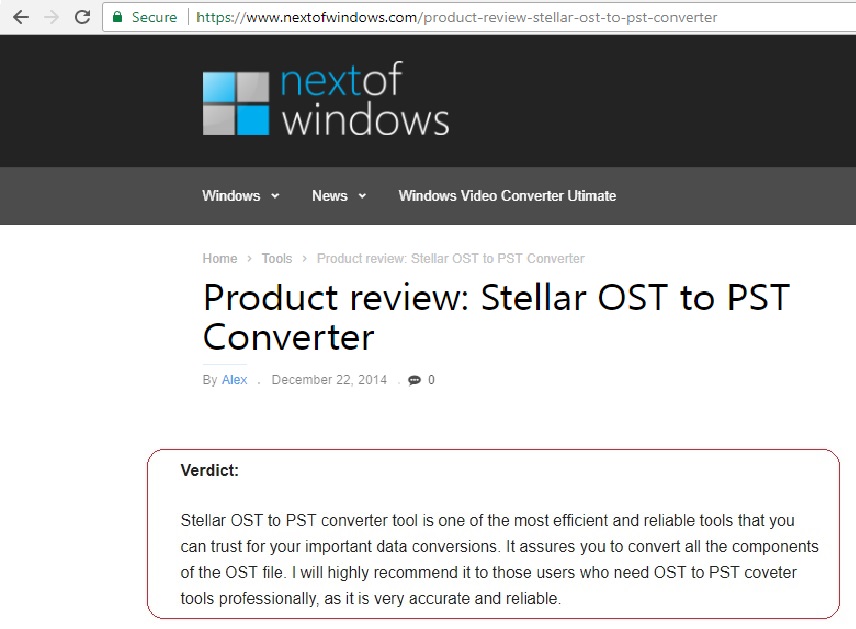 stellar ost to pst converter technical 5.0