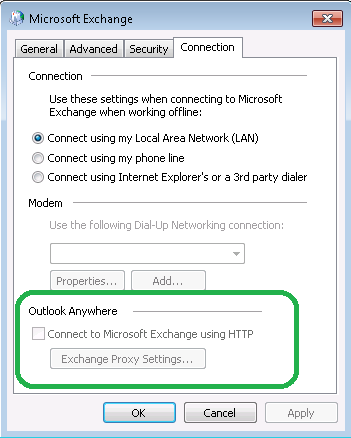 how to connect outlook 2016 to exchange