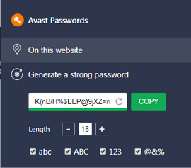 avast password manager for mac