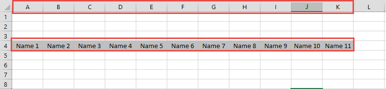 Vba Get Column Letter From Header Name