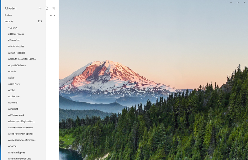 how do i create a new folder in windows 10 mail