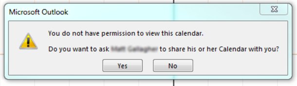Solved: User suddenly cannot view shared calendars | Experts Exchange