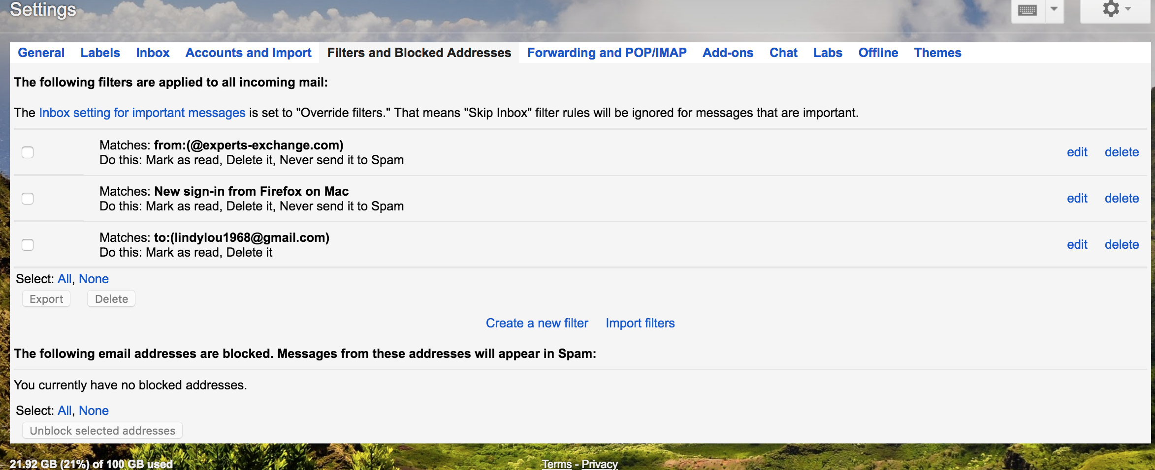 Incoming Gmail Goes Straight Into Trash Solutions Experts Exchange