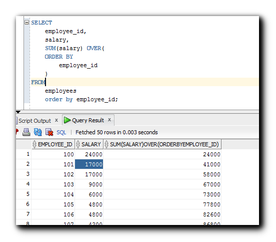 oracle assign function result to variable