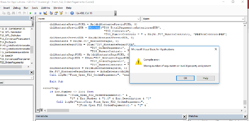 invalid property assignment unknown enumeration